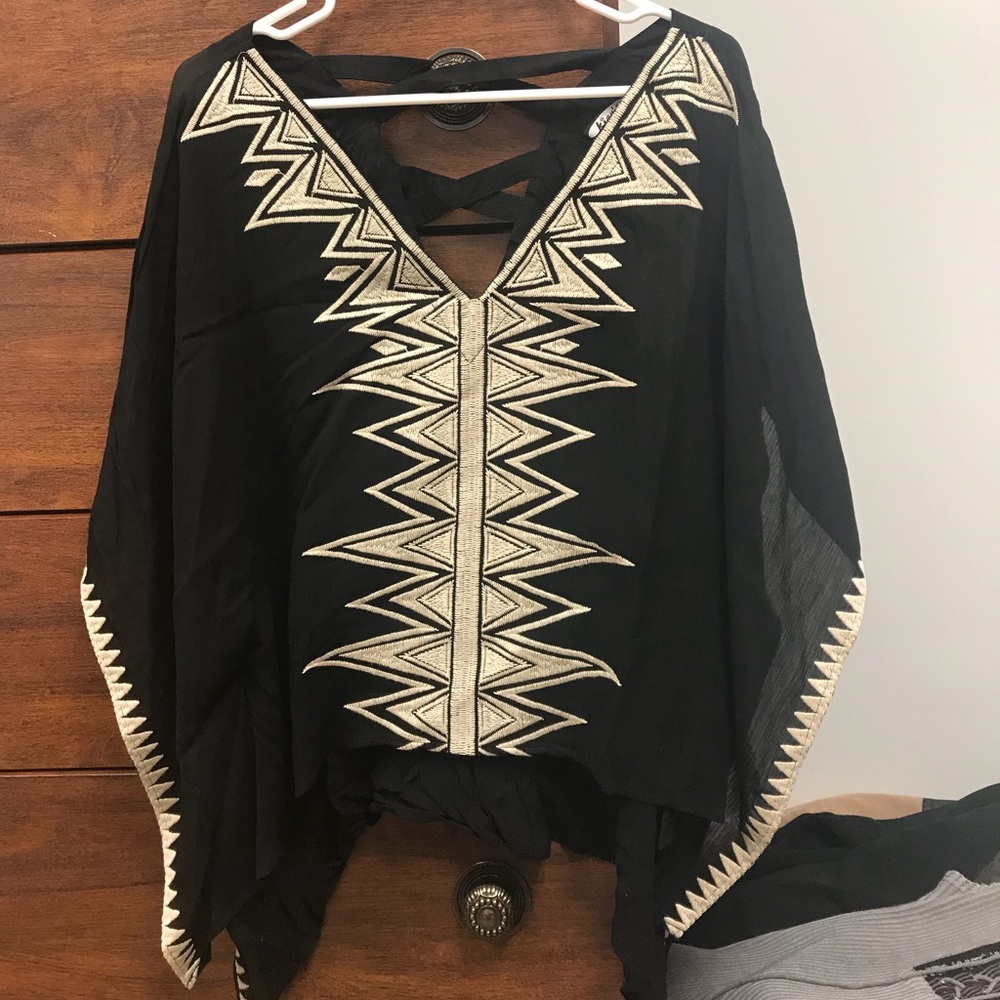 Black flowing shirt